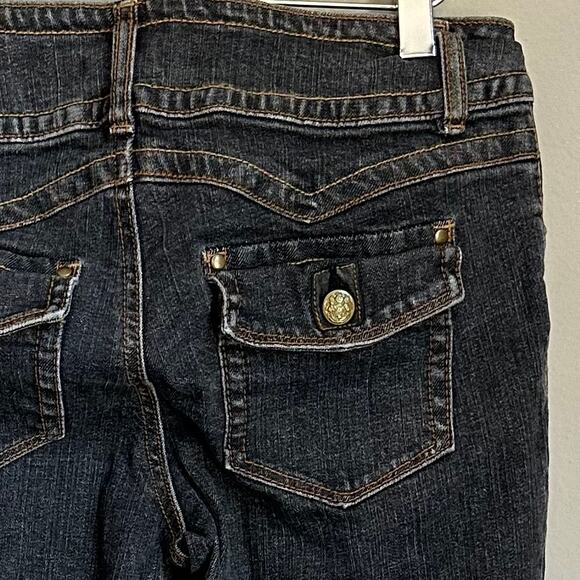 Vintage Y2K Cabi Low Rise Boot Cut Jeans Flap Pockets Rodeo Coyote Ugly Size 4 - Picture 5 of 10